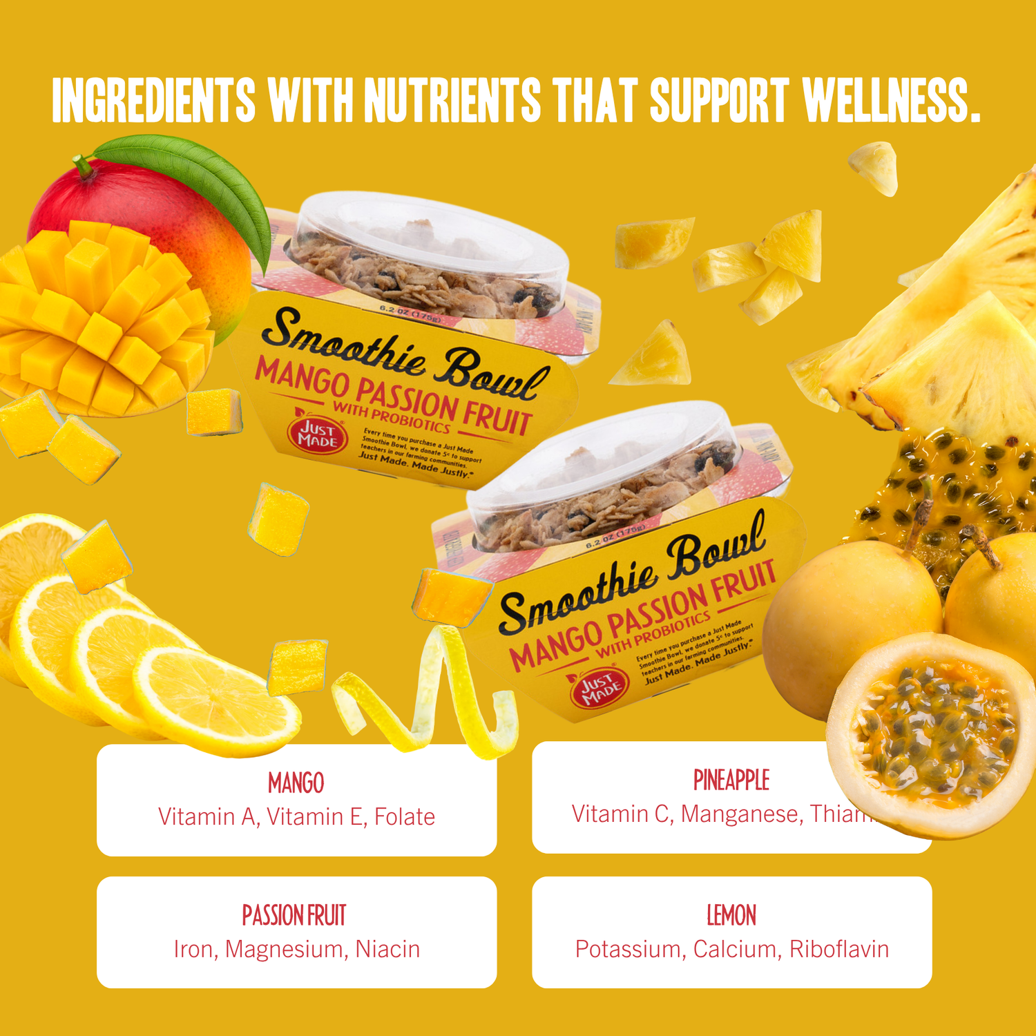 Mango Passion Fruit Smoothie Bowl