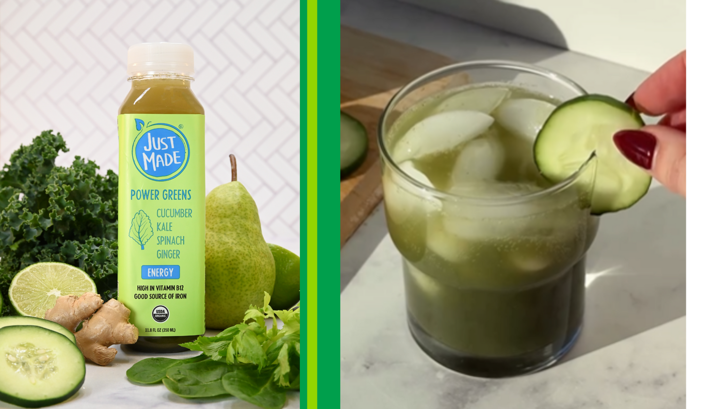 🥒🥬 GREEN GLOW SPRITZ⁠ 🥬🥒