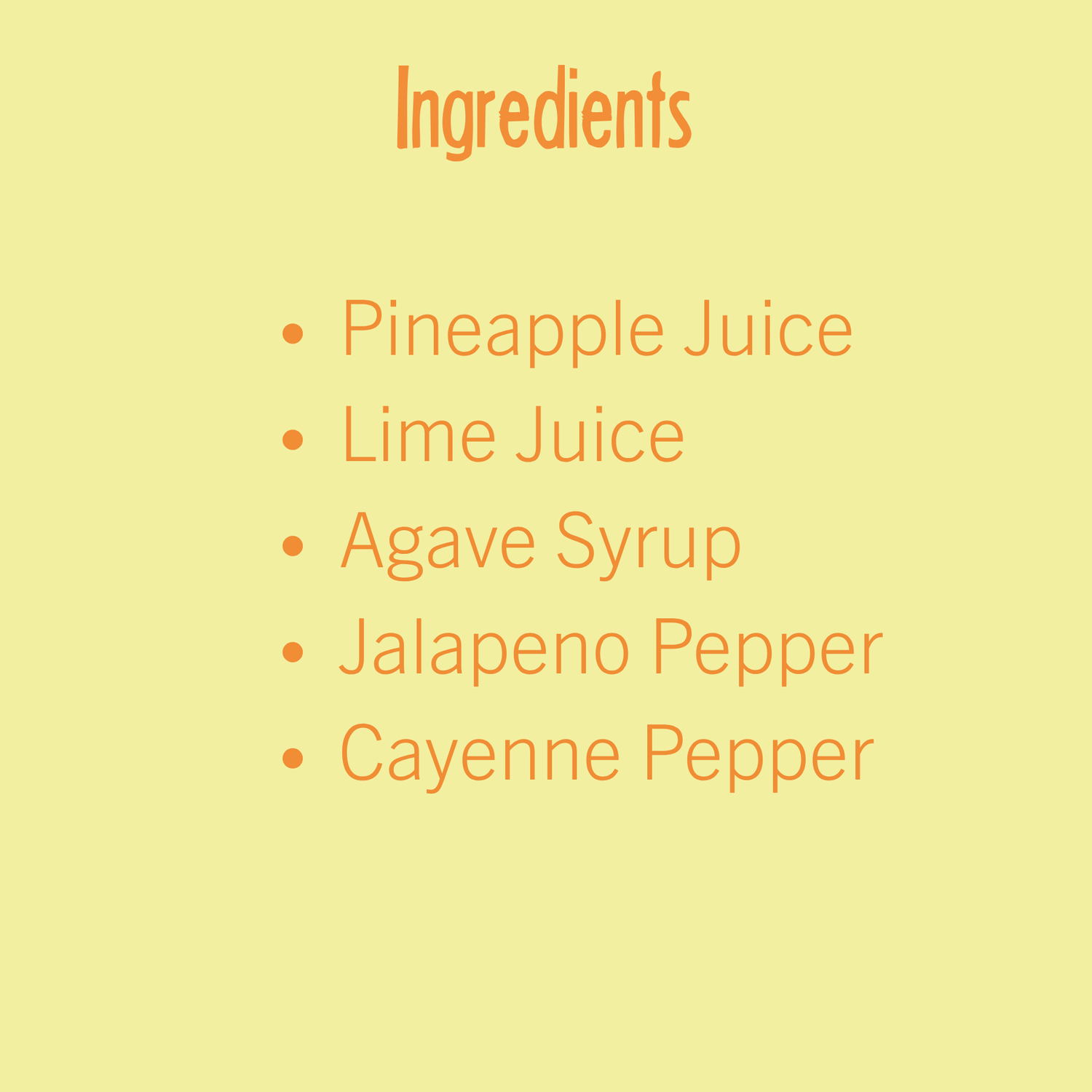 Spicy Pineapple Margarita Mix  |  6 CT