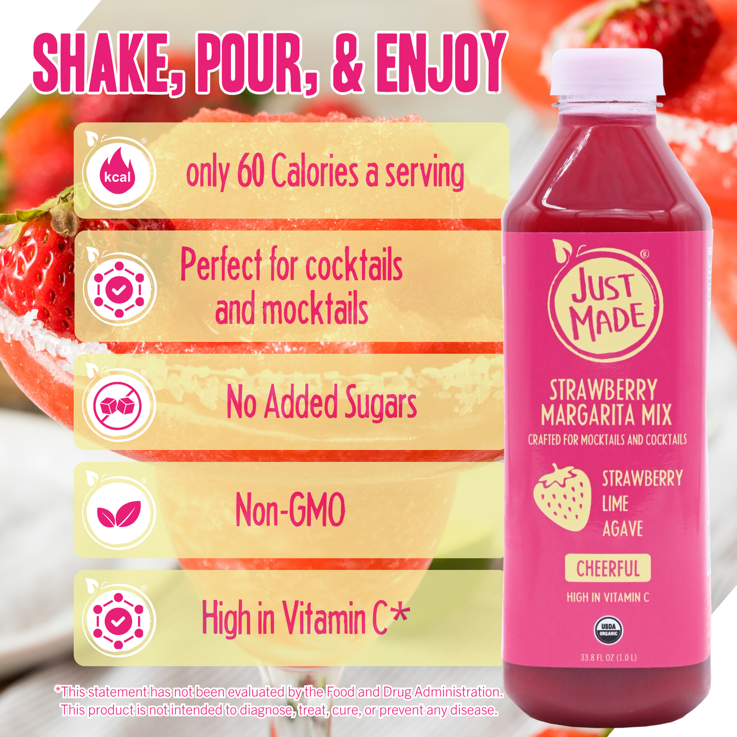 Strawberry Margarita Mix  |  6 CT